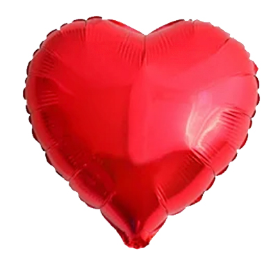 Red Heart Shape Mylar Balloon